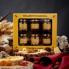 dárková sada - ořechy v akátovém medu