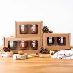 Dárkový balíček 3 ks medů 250 g dle vlastního výběru